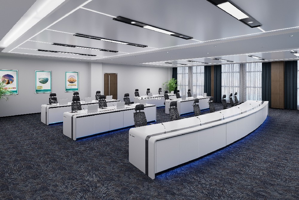 冷轧钢指挥中心控制台-冷轧钢控制中心操作台定制