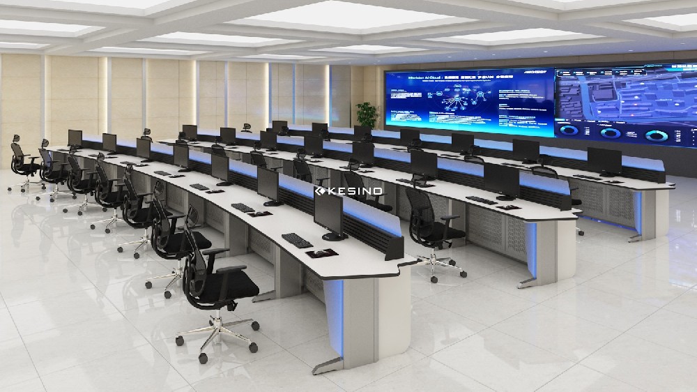 集控中心控制台 中央控制室操作台 指挥中心调度台 主控桌高端定制